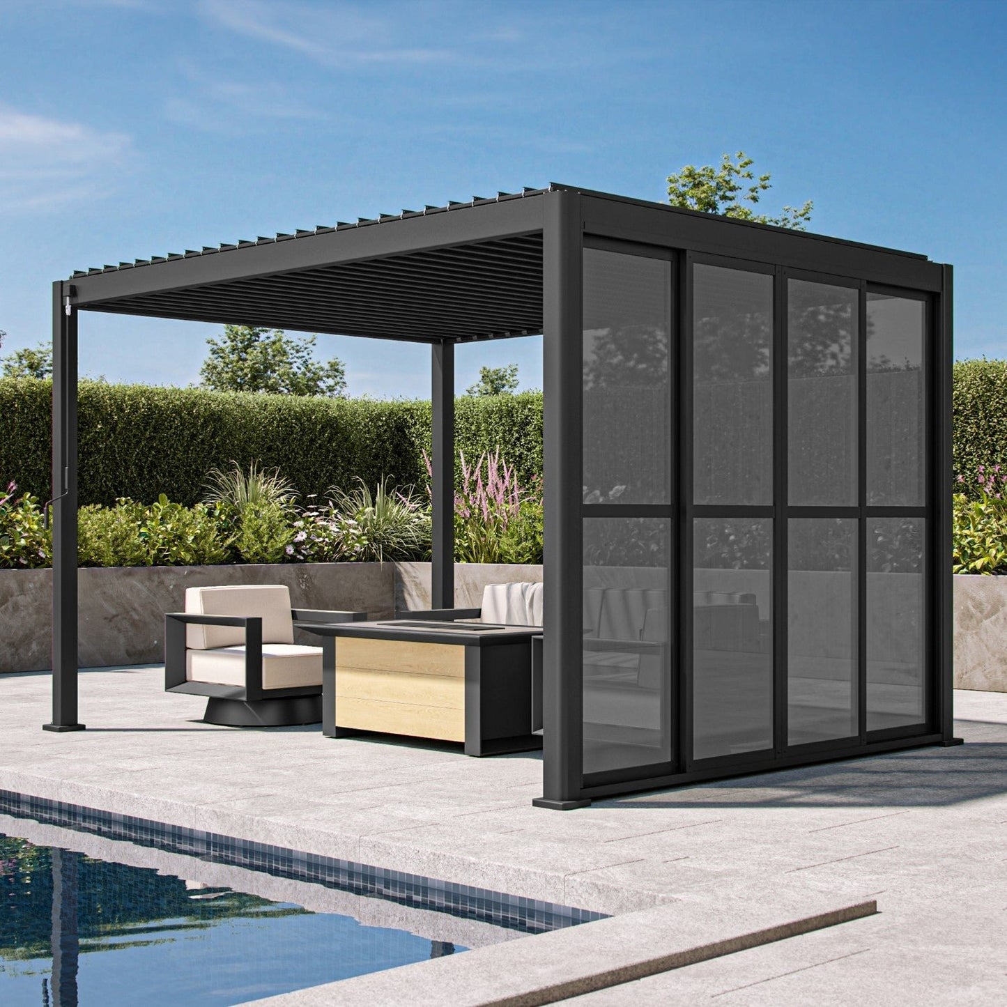 111 Accessory – 10′ White sliding door