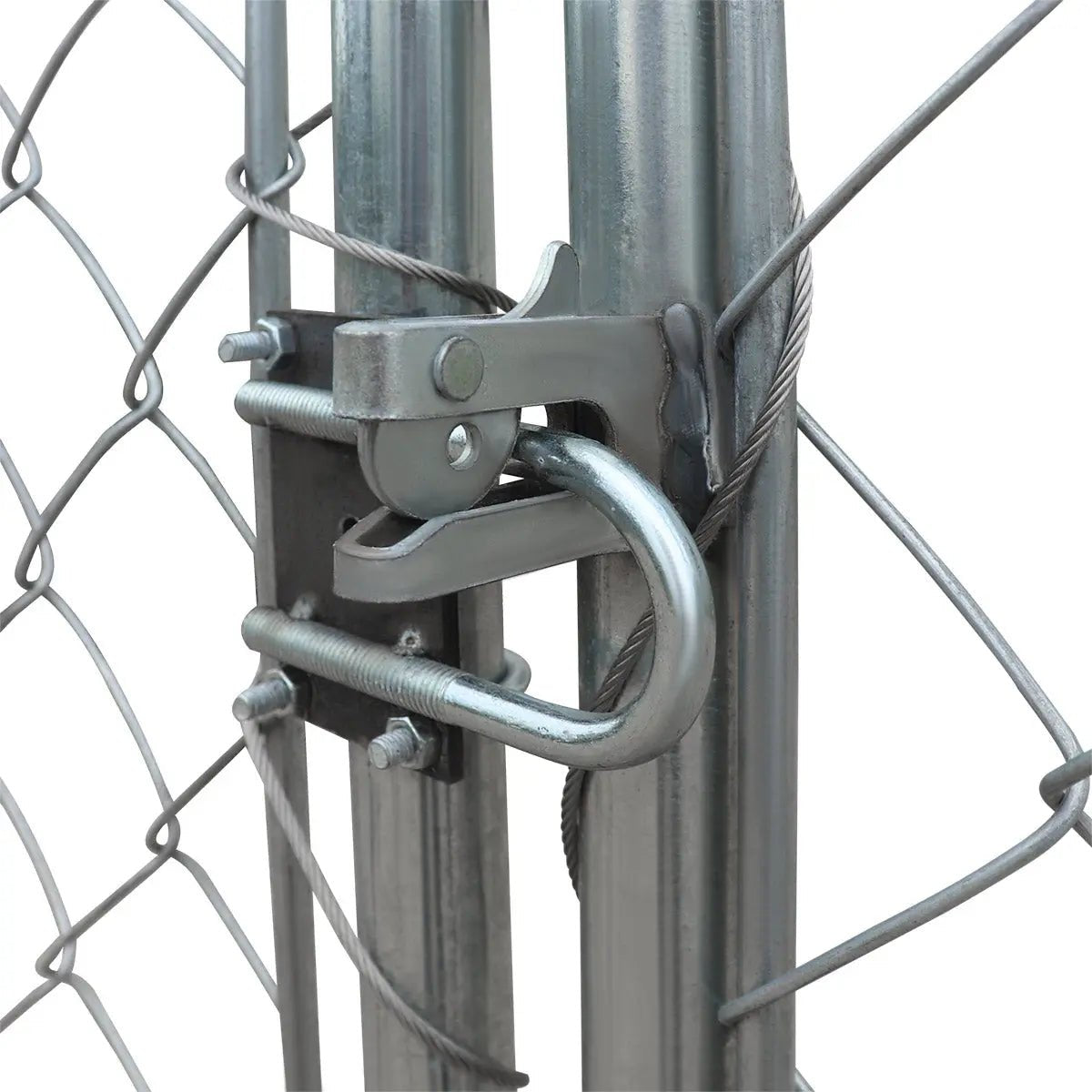 10’ x 20’ Outdoor Dog Kennel Playpen, Outdoor Dog Runner, Pet Exercise House, Lockable Gate, 6’ Chain-Link Fence, TMG-DCP1020