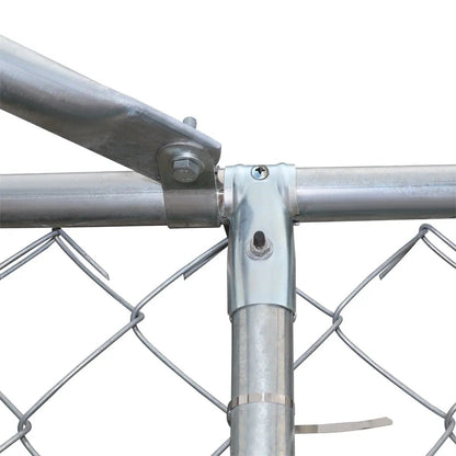 10’ x 20’ Outdoor Dog Kennel Playpen, Outdoor Dog Runner, Pet Exercise House, Lockable Gate, 6’ Chain-Link Fence, TMG-DCP1020