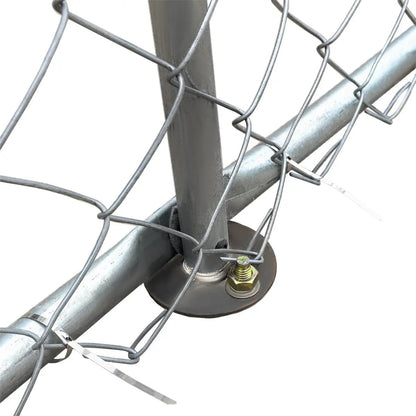 10’ x 20’ Outdoor Dog Kennel Playpen, Outdoor Dog Runner, Pet Exercise House, Lockable Gate, 6’ Chain-Link Fence, TMG-DCP1020