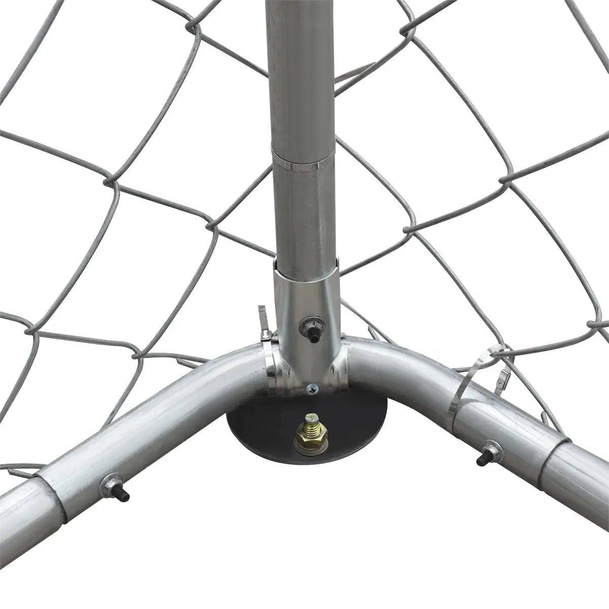 10’ x 20’ Outdoor Dog Kennel Playpen, Outdoor Dog Runner, Pet Exercise House, Lockable Gate, 6’ Chain-Link Fence, TMG-DCP1020