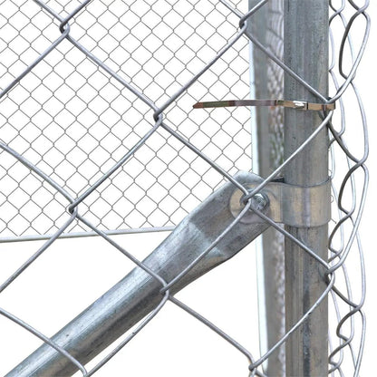 10’ x 20’ Outdoor Dog Kennel Playpen, Outdoor Dog Runner, Pet Exercise House, Lockable Gate, 6’ Chain-Link Fence, TMG-DCP1020