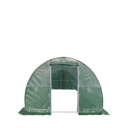 10’ x 20’ Tunnel Greenhouse Grow Tent w/Ripstop Leno Cover, Cold Frame, Roll-Up Mesh Windows, Round Top Roof, TMG-GH1020R