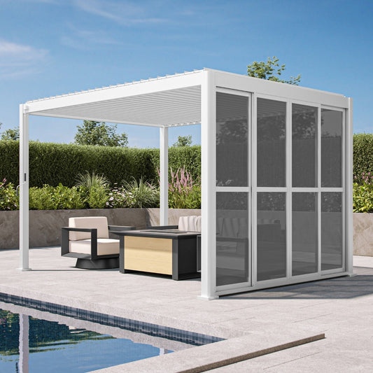 111 Accessory – 10′ White sliding door